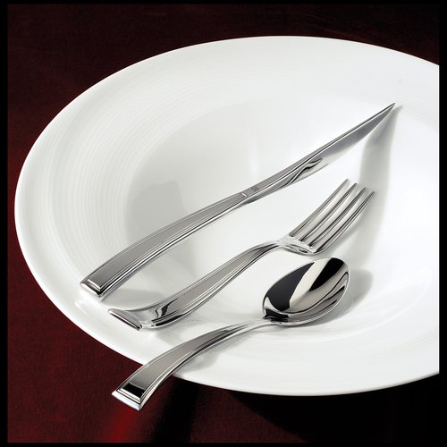 Fortessa Pantheon 18/10 Stainless Steel Flatware Table Fork, Set of 12, Silver