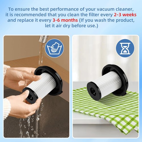 4 Pack Vacuum Filter for Bissell CleanView XR Pet 300W/CleanView XR 200W Cordless Vacuum Filter Replacement 3789 3789U 3789X 3797 3797V 3797W Replace 1638010 with 1 Little Brush by APPLIANCEMATES