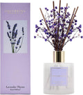 Cocorrína Premium Reed Diffuser Set - Lavender Thyme with Preserved Baby's Breath | 6.76 Fl. Oz Home Décor