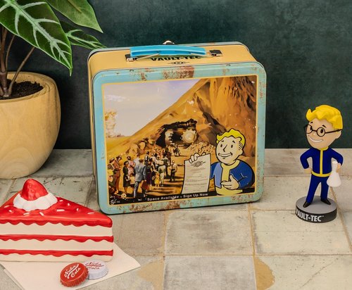 Fallout Vault-Tec Prepare For The Future Retro-Style Metal Lunchbox | Reusable Storage Tin Container