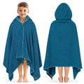 SUN CUBE Kids Hooded Towel, Absorbent Quick Dry Beach Bath Towel, Swim Surf Poncho Wrap Shower, Pool, Bath, Boys, Girls, Large 30x60 inch, Age 3-9 Years, Sea Blue