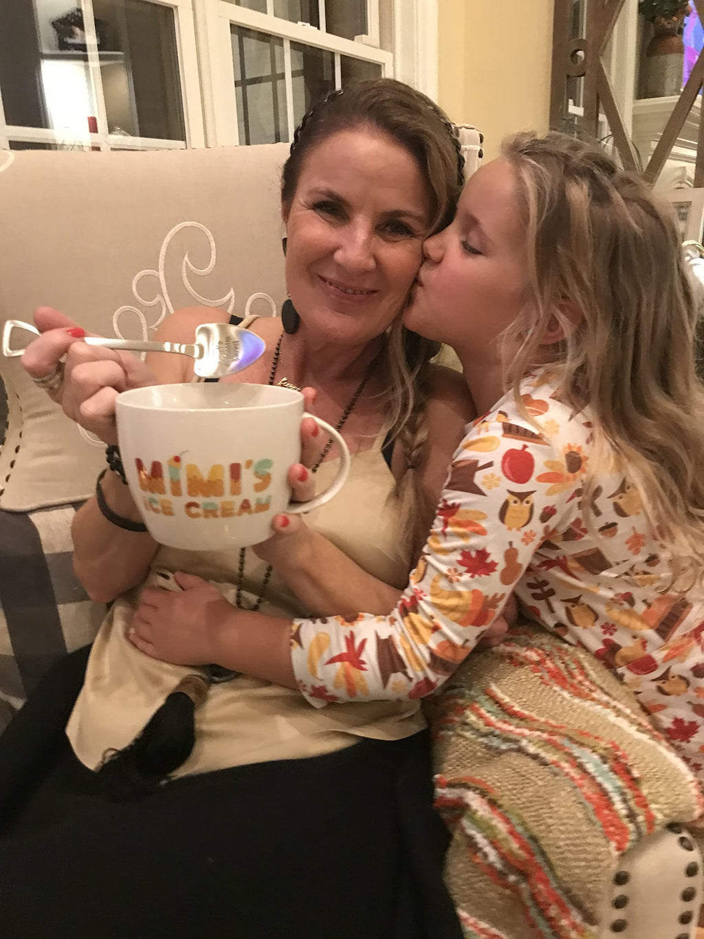 Josephine on Caffeine Mimi's Ice Cream Bowl & Spoon - Ideal Mother's Day, Christmas or Birthday Gift