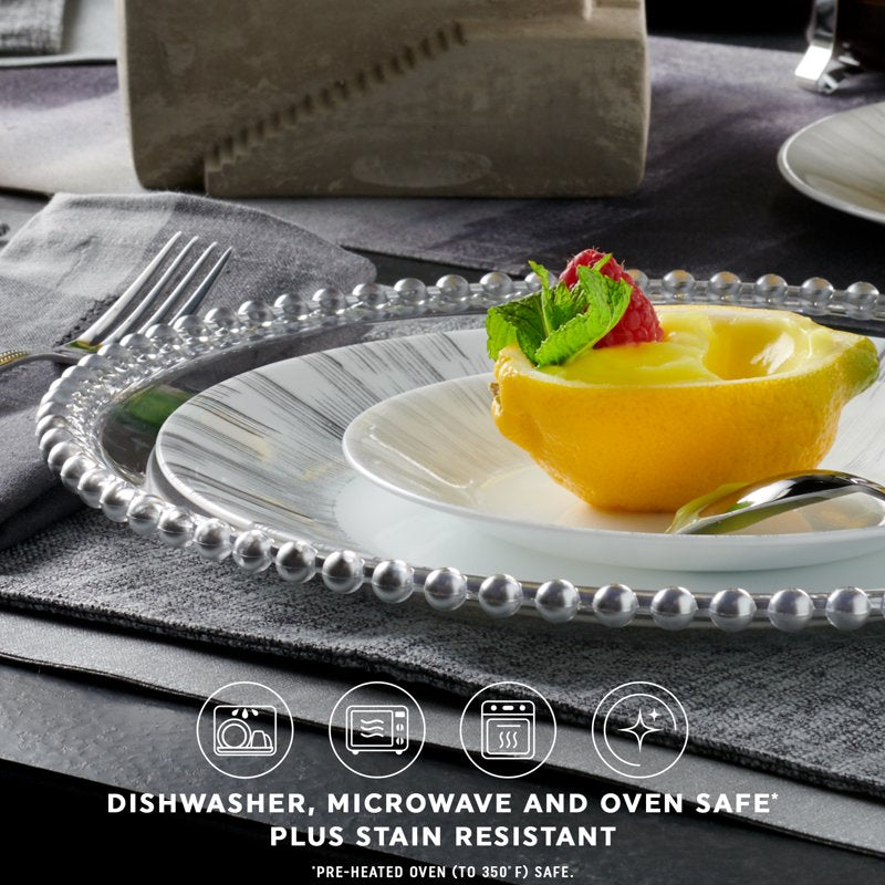 12-Piece Glass Dinnerware Set - Service for 4