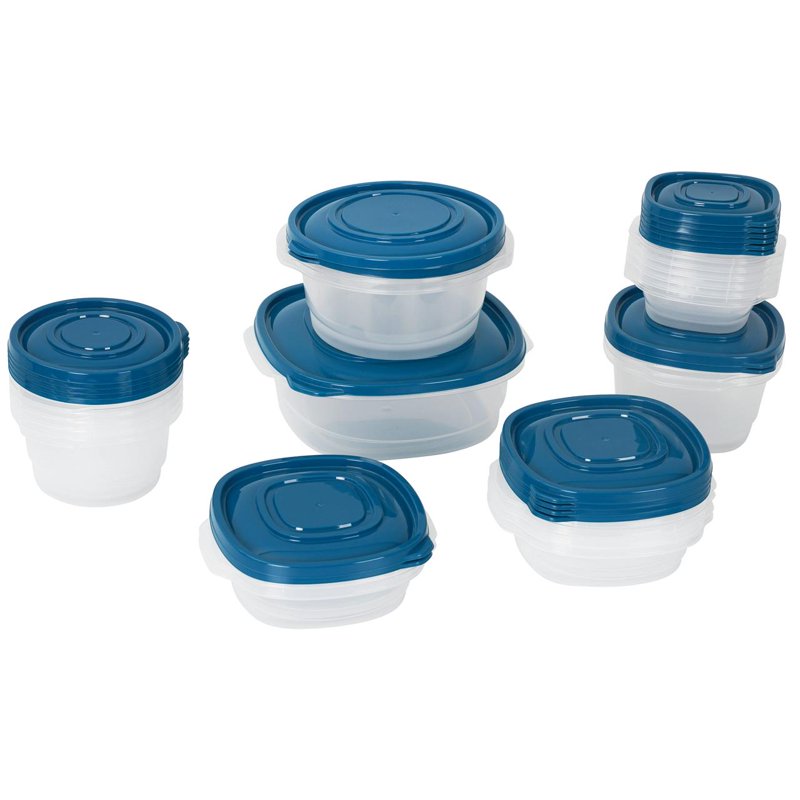 42-Piece Plastic Food Storage Container Set - 2 Pack