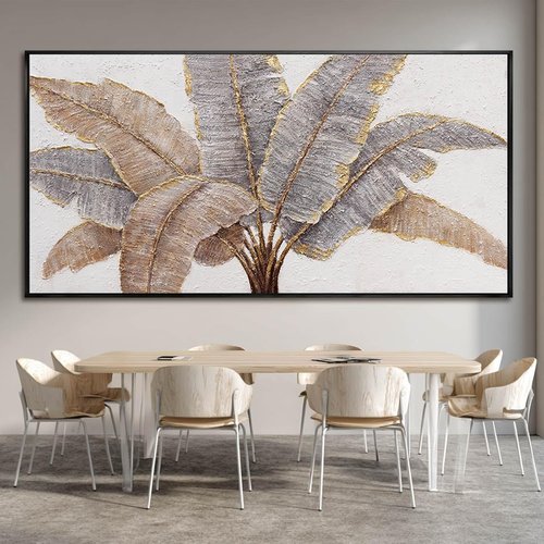 CHUDANHAO Canvas Wall Art - Contemporary Gold Textured Home Decor | 29"x58" for Living Room & Kitchen