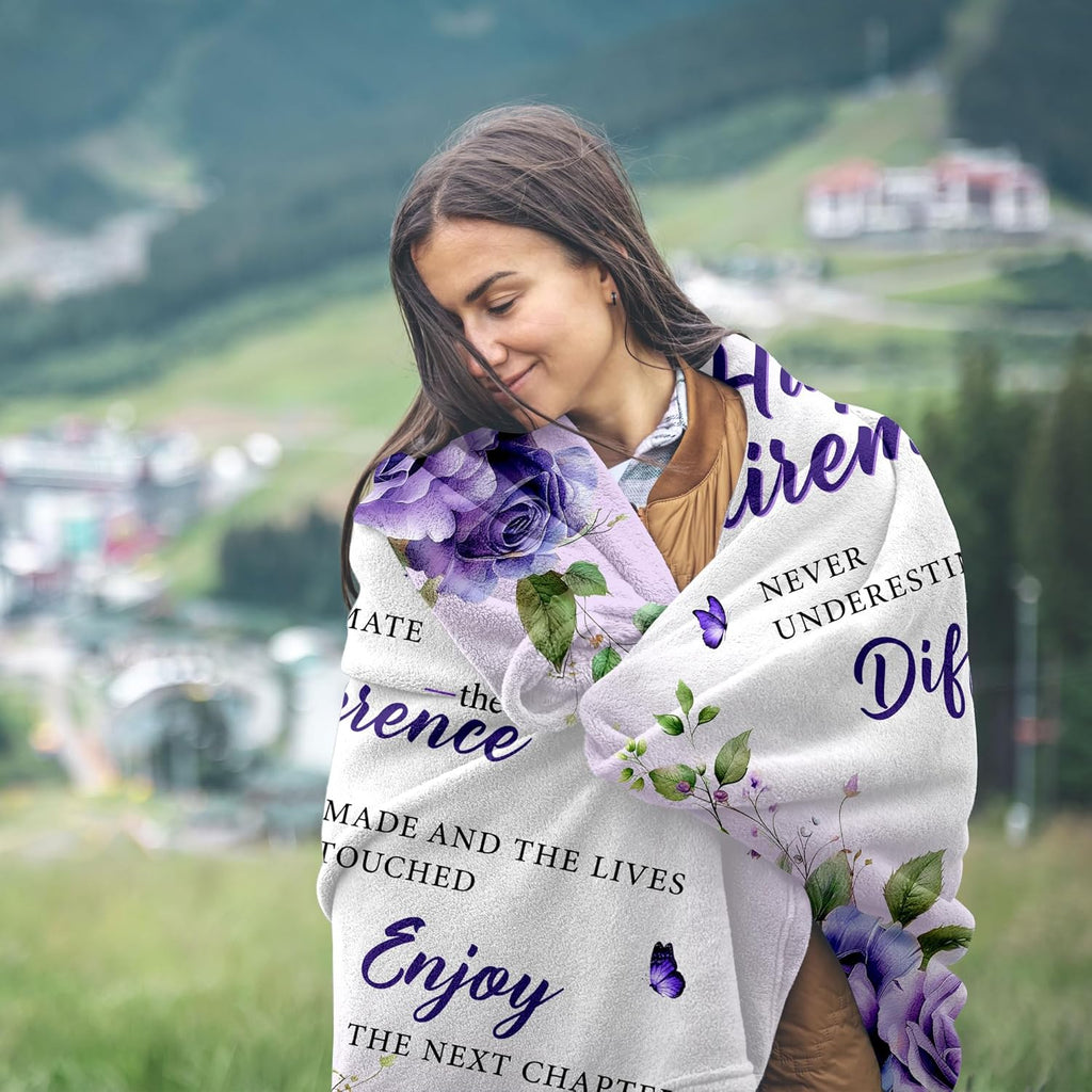 Retirement Gifts for Women 2026, Retired Gifts for Women, Female Retirement Gifts, Retirement Gifts for Coworkers Nurse Teacher, Farewell Gifts for Coworker, Retirement Blanket for Women 50"X60"