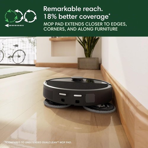 iRobot Roomba Plus 505 Robot Vacuum & Mop - AutoWash Dock, Self-Emptying, LiDAR Navigation, Extending Mop Pads