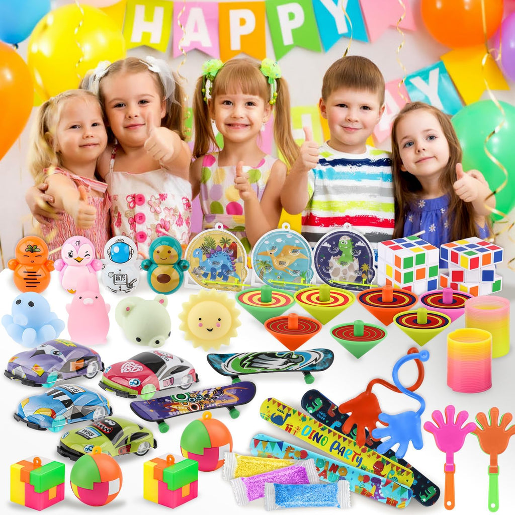 Soi-Meme 60 Pcs Carnival Treasure Box Toys - Mini Bulk Gifts & Classroom Prizes for Kids