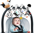 Skiennix Spiral Car Seat Baby Toys - High Contrast Sensory Hanging Stroller Accessories | Newborn Gift for Boys