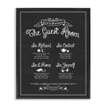 Stupell Industries The Guest Room Guide Black Framed Wall Art, 11x14, Design by Artist Lettered and Lined