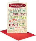 American Greetings Funny Christmas Card - Silly Holiday Greeting for Son | Perfect for Parents