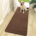 OLANLY Dog Door Mat - Absorbent Non-Slip Chenille Mat for Muddy Paws | 70x24 Mocha Indoor Carpet