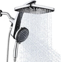 Skiennix High Pressure Rain Shower Head - Handheld Spray Combo with 10 Settings & Magnetic Docking