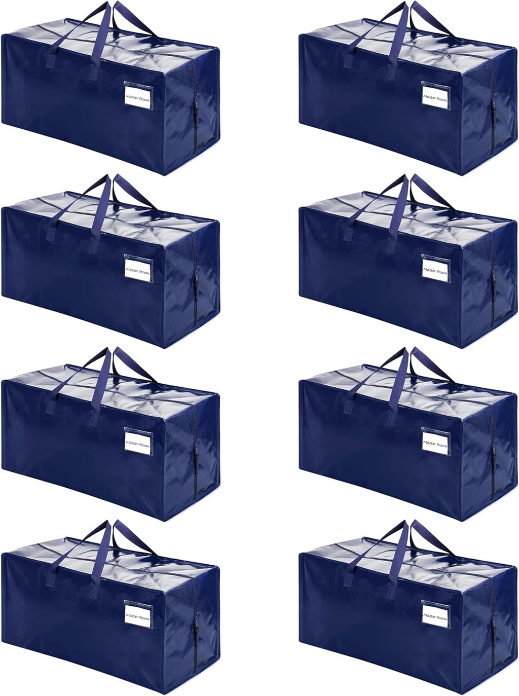 VENO Heavy Duty Moving Bags - 8 Pack with Backpack Straps & Zippers | Extra Large Packing Solution for College Dorms