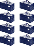 VENO Heavy Duty Moving Bags - 8 Pack with Backpack Straps & Zippers | Extra Large Packing Solution for College Dorms