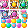 Valentines Day Cards for Kids School, 24 Pack Heart Stress Balls Valentine Day Gifts for Boys Girls, Squeeze Toys for Valentine Party Favor, Ideal Valentines Gifts for Classroom Exchange Prize