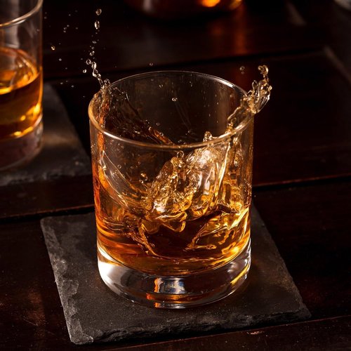 Bormioli Rocco Cortina 6.5 Oz. Whiskey Glasses, Set of 6 - SMALL Lowball Glasses with Weighted Bottom Short Glass Tumbler - Rocks Glass for Scotch or Bourbon Glassware, Made In Italy