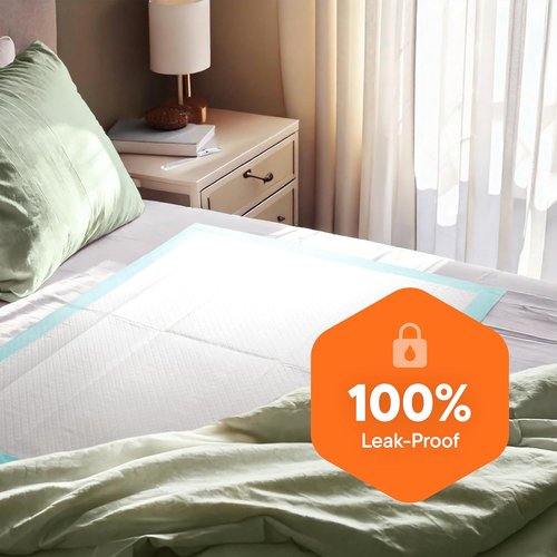Chucks Pads Disposable - Super Absorbent Adult Incontinence Underpads | 100-Pack, 23"x36" Leak-Proof Bed Pads