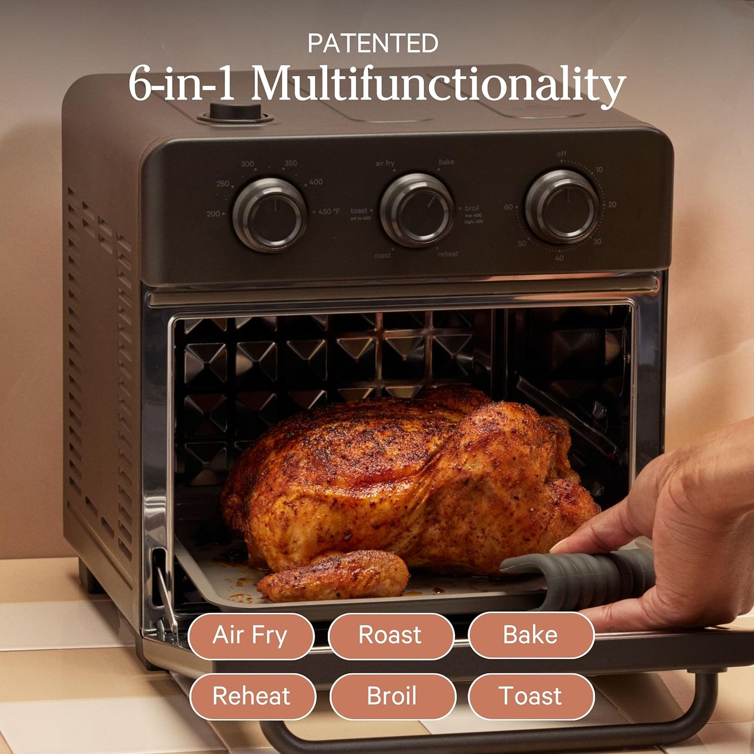 Our Place Wonder Oven - 6-in-1 Air Fryer Toaster Oven with Steam Infusion | Non-Toxic, PFAS-Free | Char Color