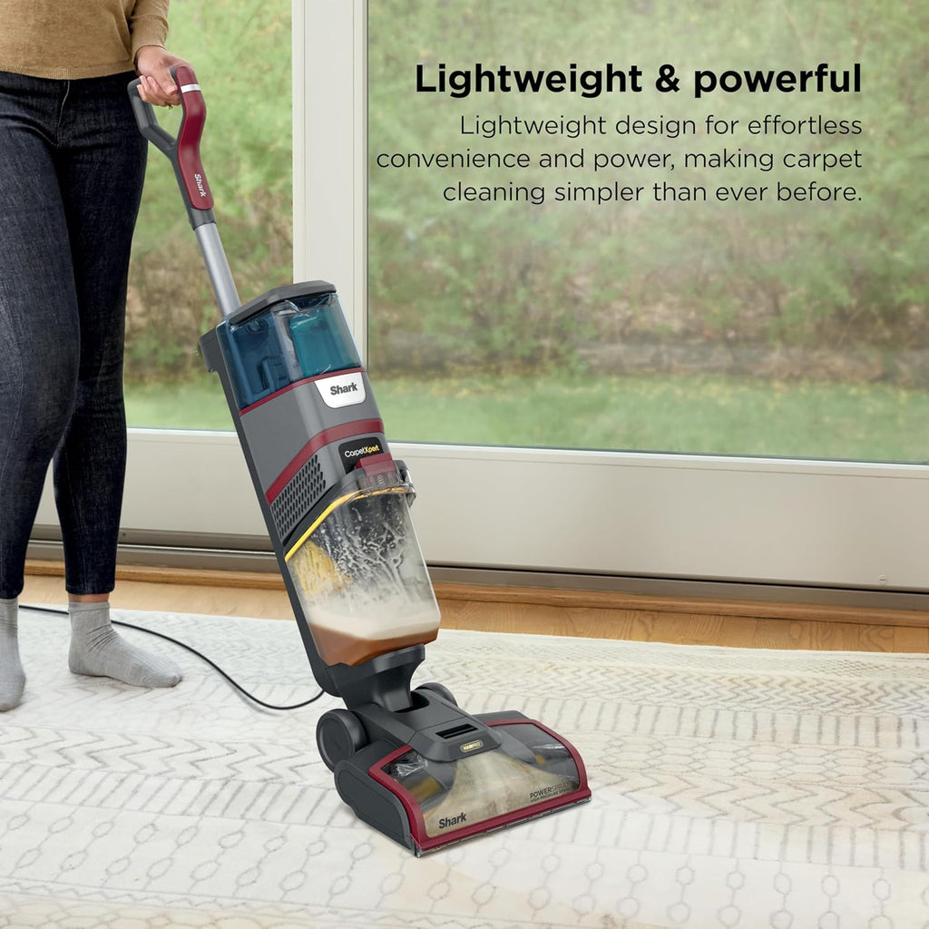 Shark CarpetXpert HairPro - Upright Carpet & Area Rug Cleaner | Effective Pet Hair Removal & Odor Elimination | Magenta