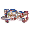 Certified International Santa's Workshop 16 Pc. Dinnerware Set, Service for 4