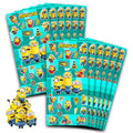 Minions Party Favors for Boys & Girls Bundle ~ 12 Pack Despicable Me Sticker Sheets for Kids Birthday Party Goodie Bags | Despicable Me Minions Party Supplies