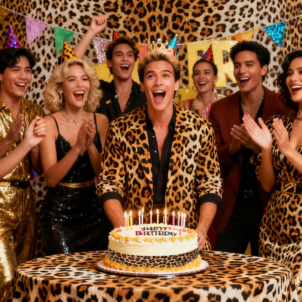 Skiennix Edible Paper - Cheetah Print Cake Wraps | 3 Sheets, 2.4x11 Inches for Birthday Decor