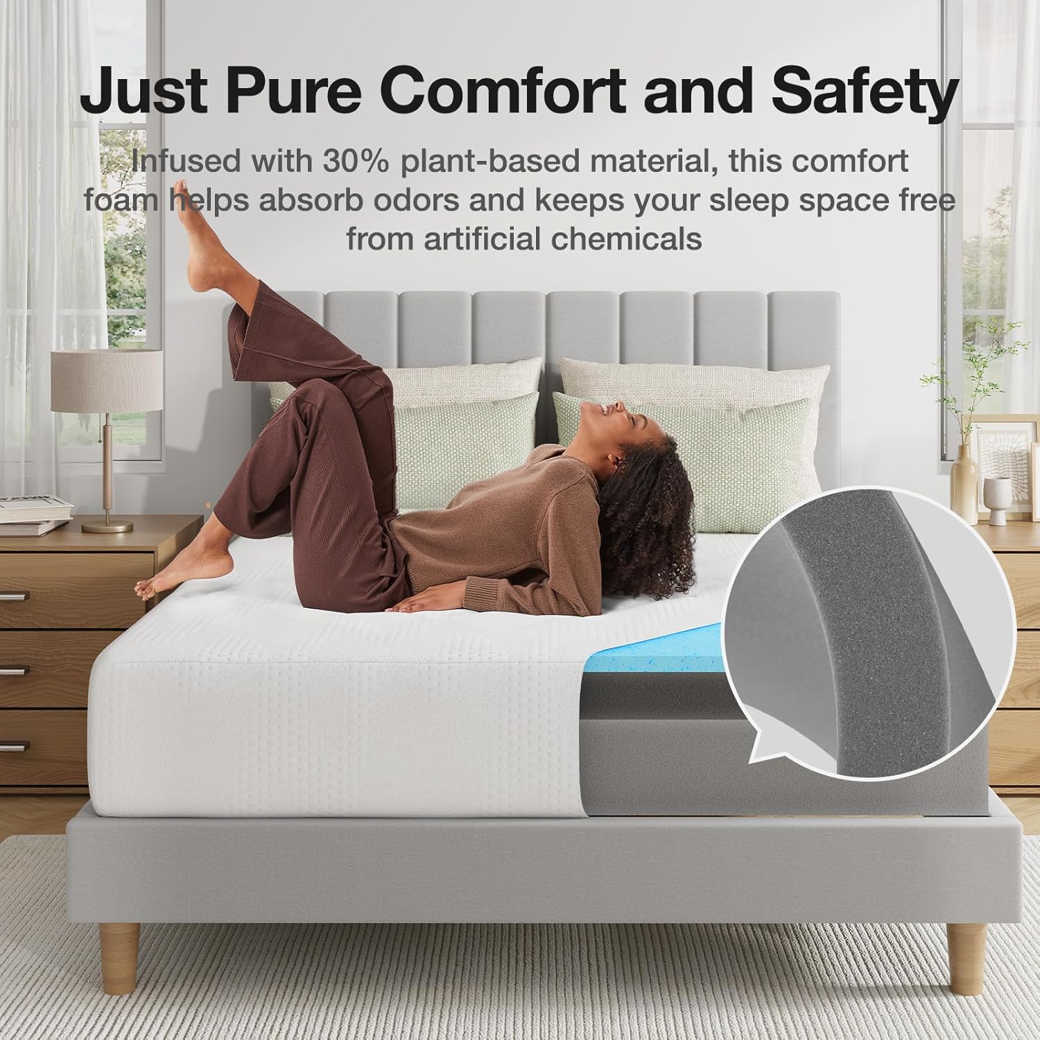 Novilla Full Mattress - 10 Inch Gel Memory Foam for Cool Sleep & Pressure Relief | CertiPUR-US Certified