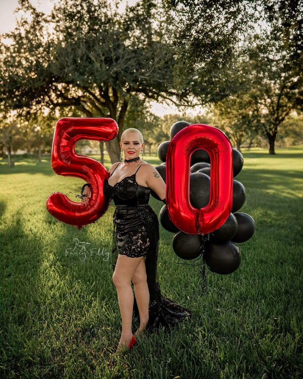 Red 27 Balloons - Large Happy Birthday Decoration for Men & Women | Foil Number Balloons for Celebrations