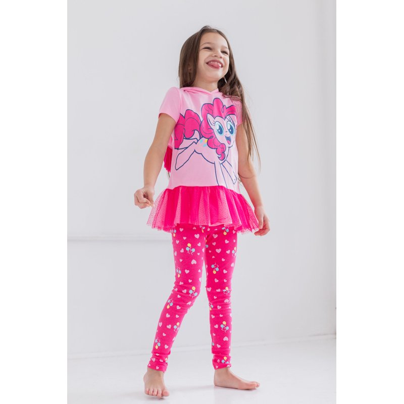 Girls Pink My Little Pony Cosplay T-Shirt & Leggings Set - 6-6X