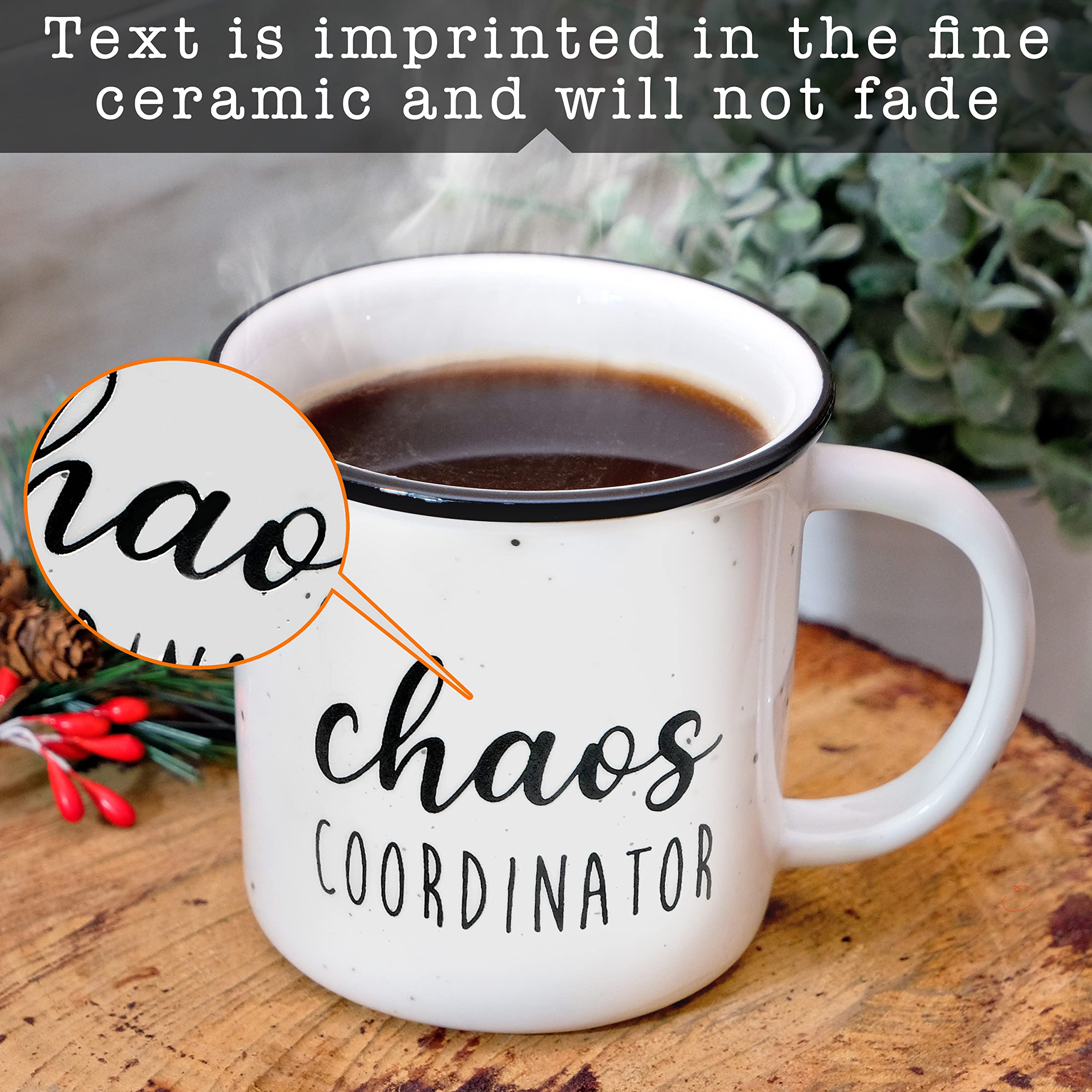MAINEVENT Chaos Coordinator Mug 11 Ounce, Boss Mug, Best Chaos Coordinator Coffee Cup