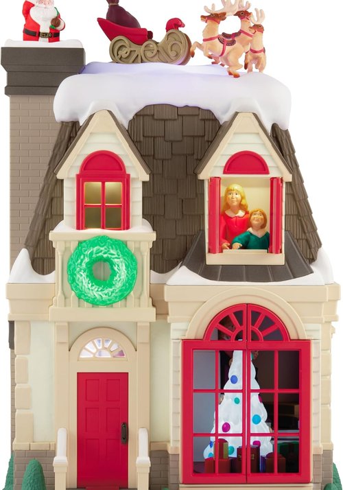 Hallmark Keepsake Christmas Tabletop Decoration - 2025 Up On The Housetop Musical With Light & Motion
