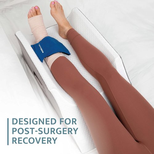 Kolbs Double Leg Elevation Pillow - Post Surgery Comfort with Stylish Jacquard Cover