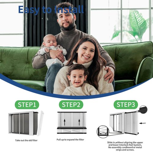 2 Pack, 410 Replacement Filter, Compatible with AprilAire 410 Replacement Filter,Models1410,1610,2410,2416,3410,4400,MERV11 HVAC Furnace Filter,Nominal Size:16x25x4,Actual Size:16"x28"x4" Air Filter