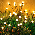 ASMAD Solar Lights - 4 Pack Outdoor Garden Lights with 32 LEDs | Unique Firefly Decor for Patios