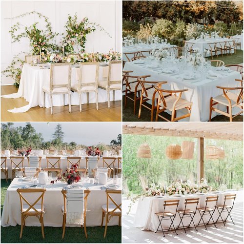 Dugpit 12Pack White Table Cloth Rectangle tablecloths 60x102Inch,Polyester Table Cloths for 6 Foot Rectangle Tables,Wrinkle Resistant Washable Fabric for Christmas Wedding,Banquet,Party