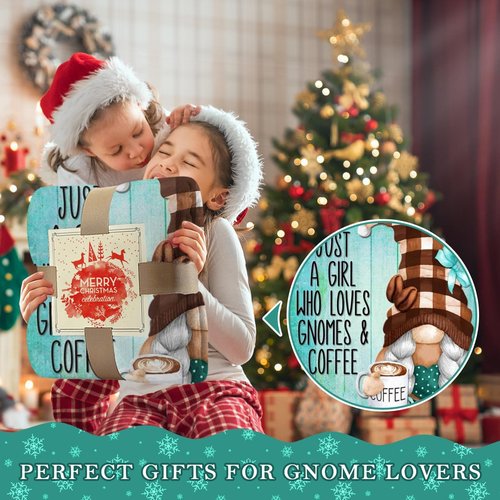 Ivarunner Coffee Gnome Blanket for Girls- Gnomes Gifts for Gnome Lovers, Daughter, Kids, Galentine's Day Soft Spring Gnome Theme Throw Blanket, 50x40 Inches