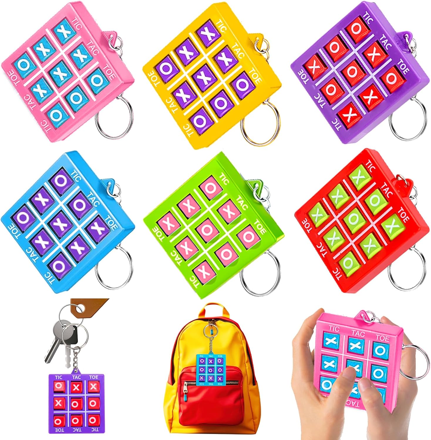 Skiennix 24PCS Tic Tac Toe Game | Fun Birthday Party Favors & Goodie Bag Stuffers for Kids 3-12