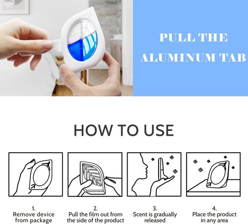 Air Freshener - Odor Eliminator for Home | 4 Pack, Fresh Scent, Lasts Up to 120 Days