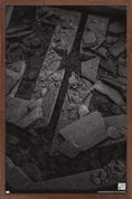 Trends International DC Comics Movie Zack Snyder's Justice League - Logo Wall Poster, 22.4L x 14.7W, Mahogany Framed Version