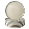 AmorArc Dinner Plates Set of 6, 10.5 Inch Reactive Glaze Ceramic Plates Set, Microwave, Dishwasher Safe, Scratch Resistant, Modern Large Dinnerware Dishes Set Kitchen Stoneware Plates