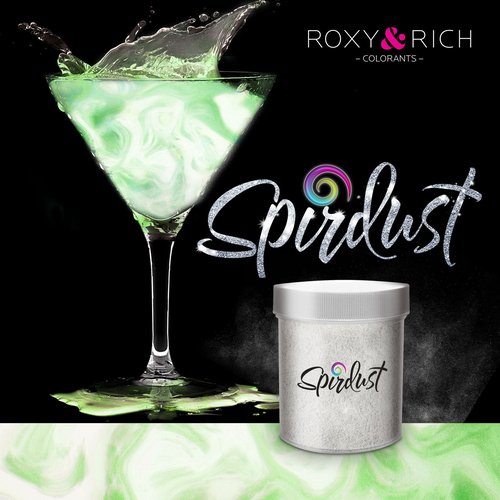 Spirdust Cocktail Shimmer Dust with Pearl Effect by Roxy & Rich - Green Pearl 25 Grams