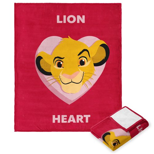 Northwest Lion King Silk Touch Throw Blanket, 50" x 60", Lion Heart