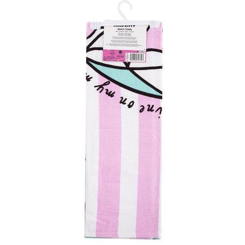 Northwest Hello Kitty Beach Towel, 30" x 60", Umbrella Drink