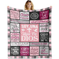 YDAISCU Spanish Christian Gifts for Women Throw Blanket 50"X60", Regalos Cristianos para Mujer, Religious Inspirational Gifts for Women, Spanish Woman Christian Gift for Birthday Healing