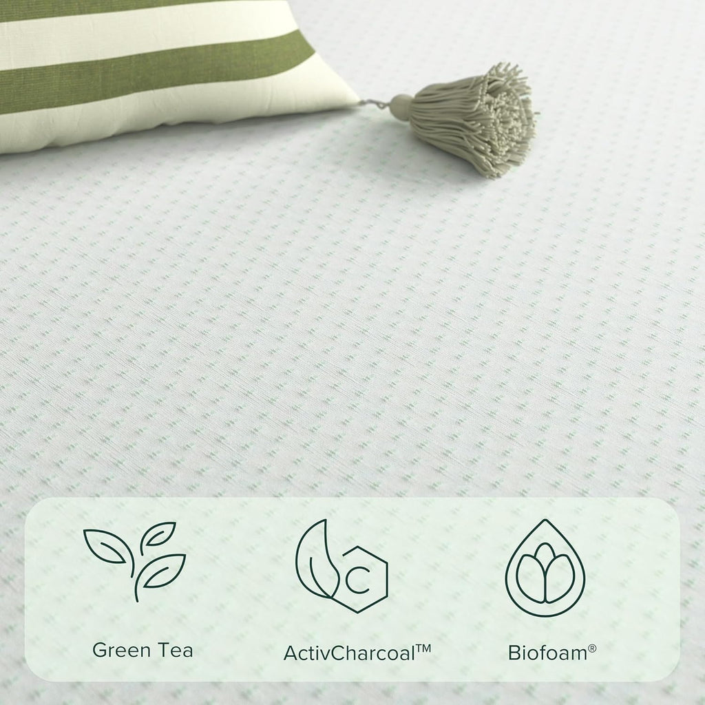 ZINUS Memory Foam King Mattress - 12 Inch Green Tea Infused Comfort for Restful Sleep