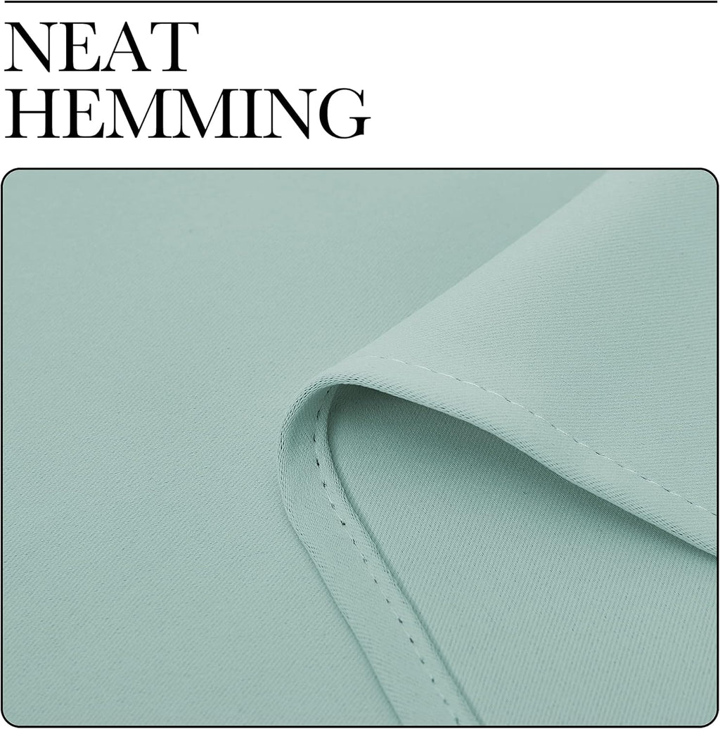 NICETOWN Thermal Blackout Window Curtain Panels - Insulated Grommet Draperies, Aqua, 34x84 Inches (One Pair)