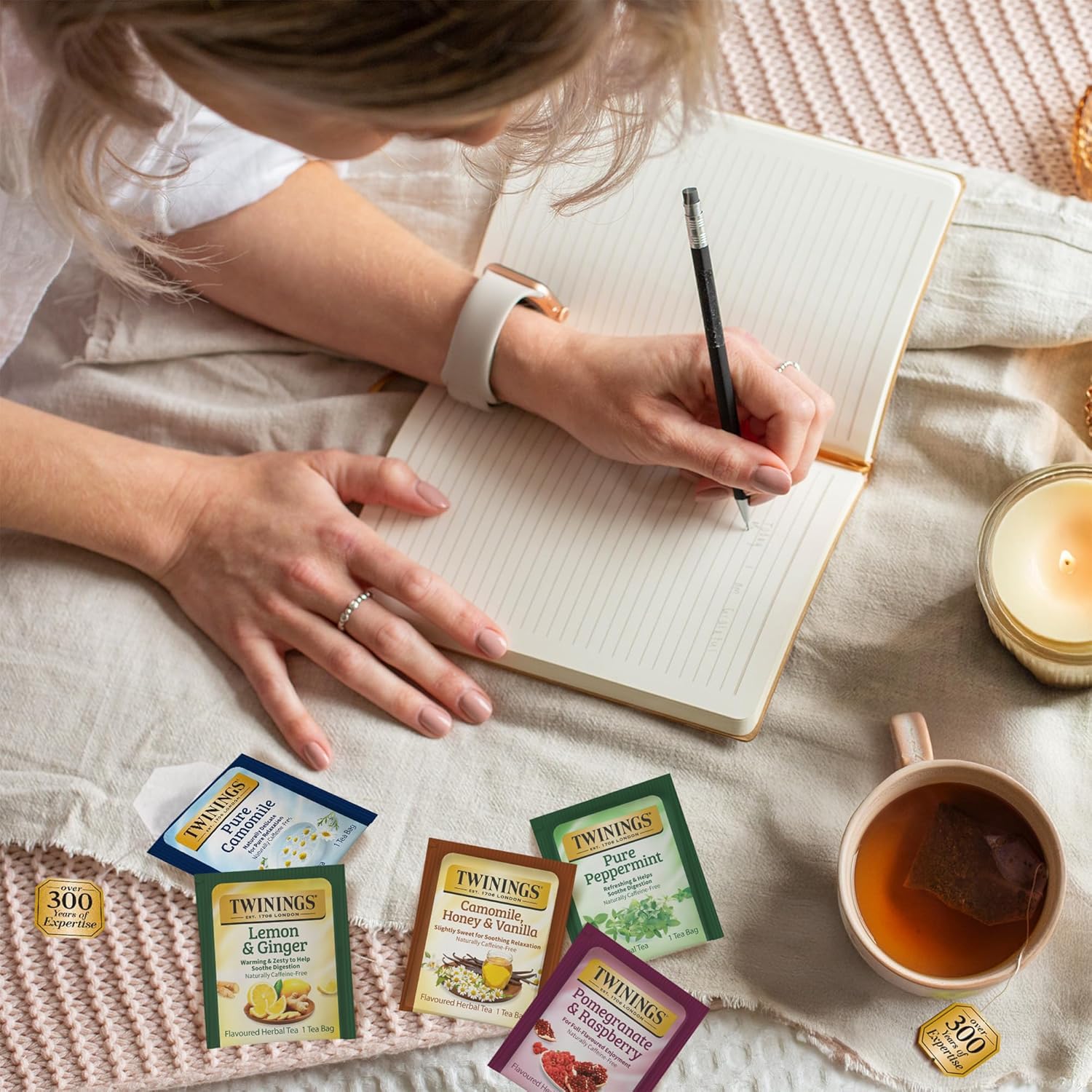 Twinings Herbal Tea Variety Pack - 20 Count (Pack of 6) | 5 Delicious Flavors, Caffeine-Free