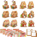 Regine Switzerland Christmas Gingerbread House DIY Kit - 12 Pack Cardboard Fun for Kids & Adults