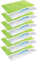 Shark Reusable Vac Mop Replacement Pads - 6 Pack Wet & Dry Mop Refills for Hardwood Floor Cleaning